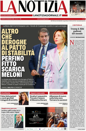 Prima pagina La Notizia di oggi - Quotidiano nazionale