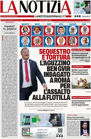 La Notizia prima pagina