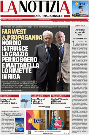 La Notizia prima pagina