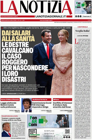 La Notizia prima pagina