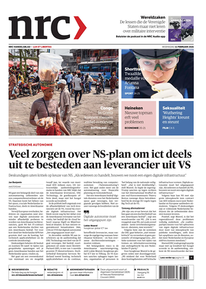 Prima pagina NRC di oggi - Quotidiano estero