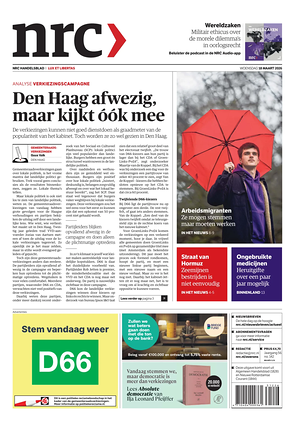 Prima pagina NRC di oggi - Quotidiano estero