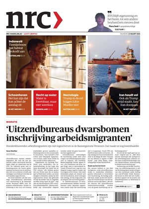 Prima pagina NRC di oggi - Quotidiano estero