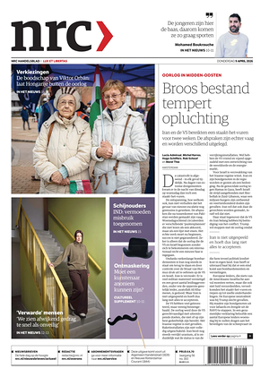 Prima pagina NRC di oggi - Quotidiano estero