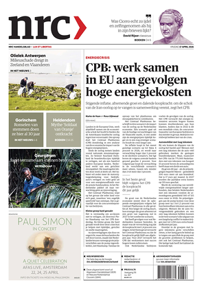 Prima pagina NRC di oggi - Quotidiano estero