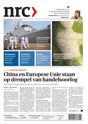 Prima pagina NRC di oggi - Quotidiano estero