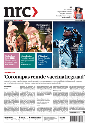 Prima pagina NRC di oggi - Quotidiano estero