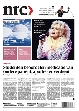 Prima pagina NRC di oggi - Quotidiano estero