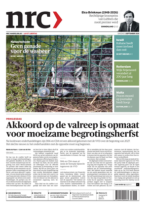 Prima pagina NRC di oggi - Quotidiano estero