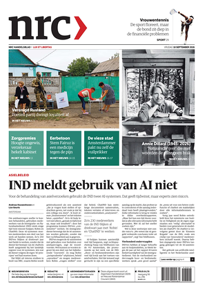 Prima pagina NRC di oggi - Quotidiano estero