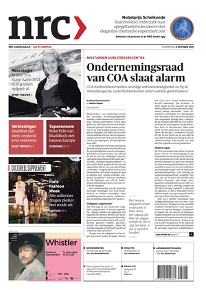 Prima pagina NRC di oggi - Quotidiano estero