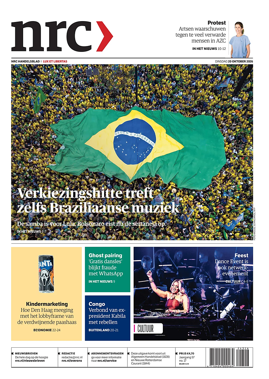 Prima pagina NRC di oggi - Edicola 20 Ottobre 2026
