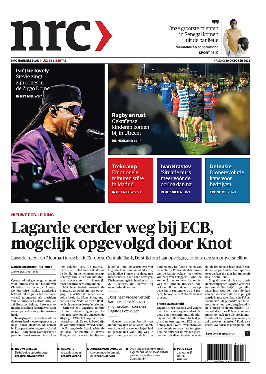 Portada NRC de hoy - Quiosco 30 octubre 2026