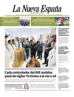 Prima pagina La Nueva España di oggi - Quotidiano regional