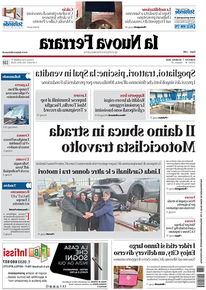Prima pagina La Nuova Ferrara di oggi - Quotidiano regionale