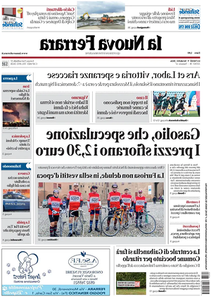 Prima pagina La Nuova Ferrara di oggi - Quotidiano regionale