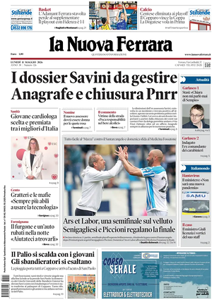 Prima pagina La Nuova Ferrara di oggi - Quotidiano regionale