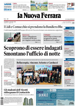 Prima pagina La Nuova Ferrara di oggi - Quotidiano regionale