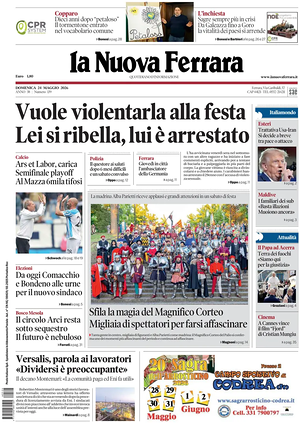 Prima pagina La Nuova Ferrara di oggi - Quotidiano regionale