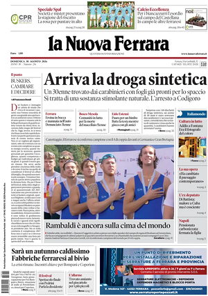 Prima pagina La Nuova Ferrara di oggi - Quotidiano regionale