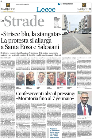 Prima pagina Nuovo Quotidiano di Puglia (Lecce) di oggi - Quotidiano regionale