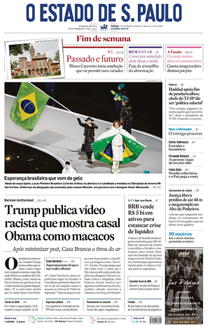 Prima pagina O Estado de S. Paulo di oggi - Quotidiano estero