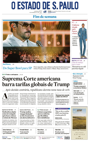 Prima pagina O Estado de S. Paulo di oggi - Quotidiano estero