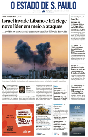 Prima pagina O Estado de S. Paulo di oggi - Quotidiano estero