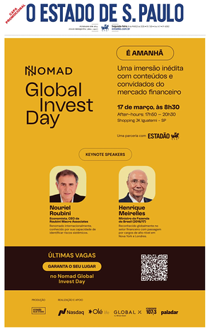 Prima pagina O Estado de S. Paulo di oggi - Quotidiano estero