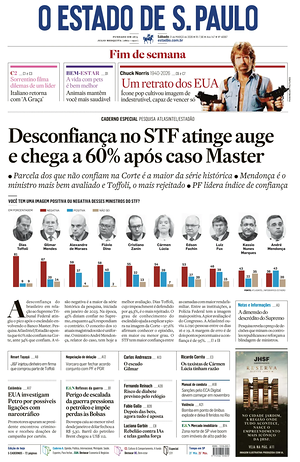 Prima pagina O Estado de S. Paulo di oggi - Quotidiano estero