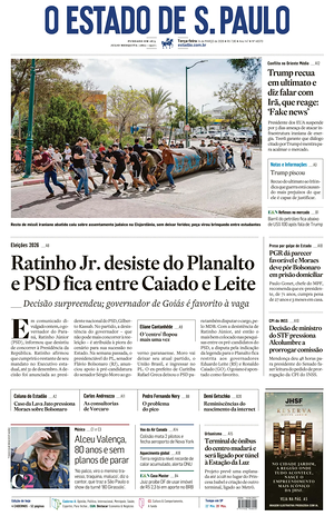 Prima pagina O Estado de S. Paulo di oggi - Quotidiano estero
