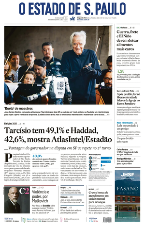 Prima pagina O Estado de S. Paulo di oggi - Quotidiano estero