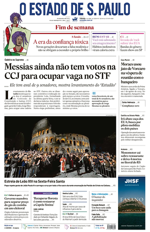 Prima pagina O Estado de S. Paulo di oggi - Quotidiano estero