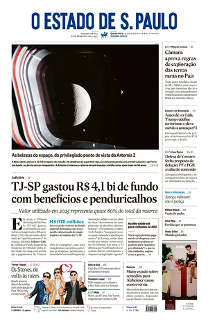 Prima pagina O Estado de S. Paulo di oggi - Quotidiano estero