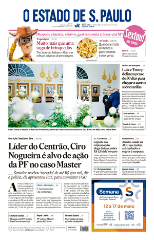 Prima pagina O Estado de S. Paulo di oggi - Quotidiano estero