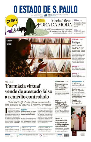 Prima pagina O Estado de S. Paulo di oggi - Quotidiano estero