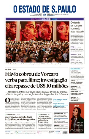 Prima pagina O Estado de S. Paulo di oggi - Quotidiano estero