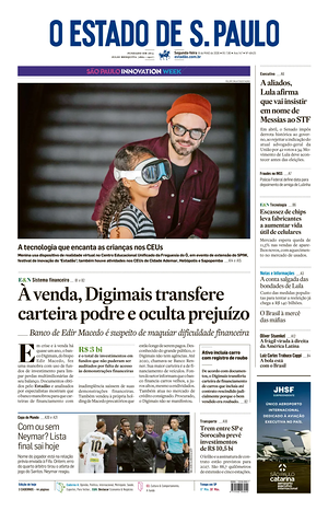 Prima pagina O Estado de S. Paulo di oggi - Quotidiano estero