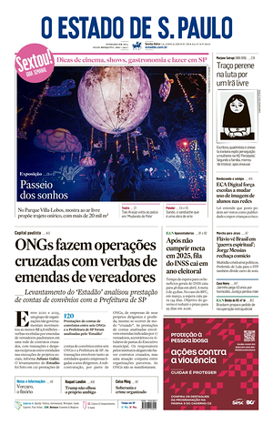 Prima pagina O Estado de S. Paulo di oggi - Quotidiano estero