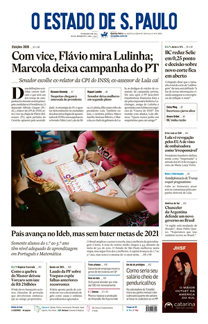 Prima pagina O Estado de S. Paulo di oggi - Quotidiano estero