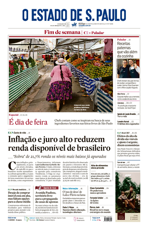 Prima pagina O Estado de S. Paulo di oggi - Quotidiano estero