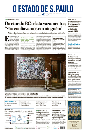 Prima pagina O Estado de S. Paulo di oggi - Quotidiano estero