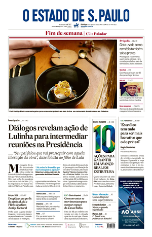 Prima pagina O Estado de S. Paulo di oggi - Quotidiano estero