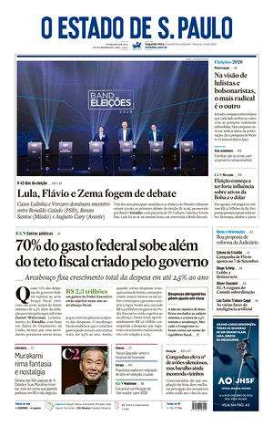 Prima pagina O Estado de S. Paulo di oggi - Quotidiano estero