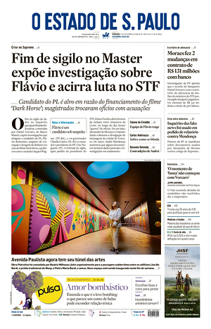 Prima pagina O Estado de S. Paulo di oggi - Quotidiano estero