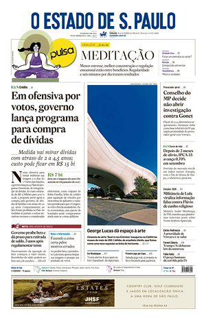 Prima pagina O Estado de S. Paulo di oggi - Quotidiano estero