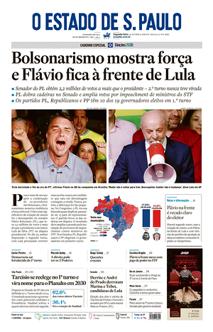 Prima pagina O Estado de S. Paulo di oggi - Quotidiano estero