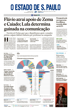 Prima pagina O Estado de S. Paulo di oggi - Quotidiano estero