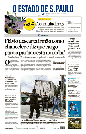 Prima pagina O Estado de S. Paulo di oggi - Quotidiano estero