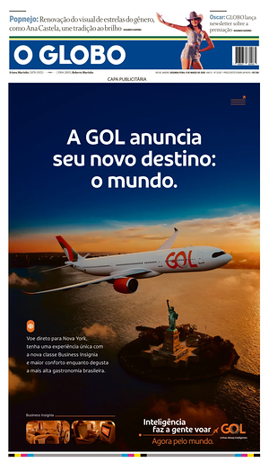 Prima pagina O Globo di oggi - Quotidiano estero